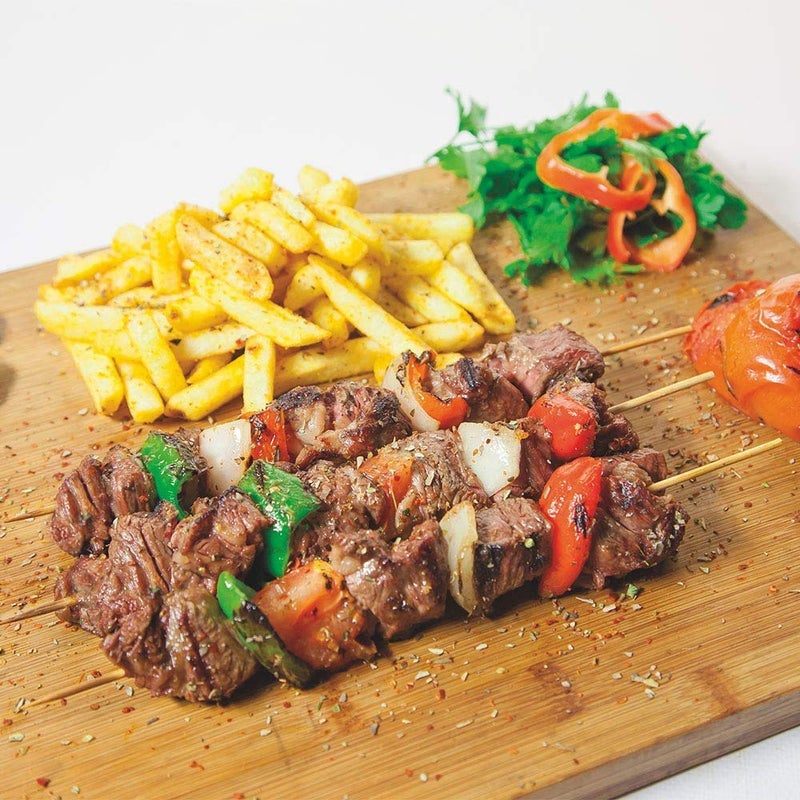 Fu Store Bamboo Skewers, 8 Inch Bamboo Sticks 100pcs BBQ Kabob Skewers, Grill, Appetizer, Fruit, Corn, Chocolate Fountain, Cocktail, Art, Craft, Set of 100 Pack - Image 5